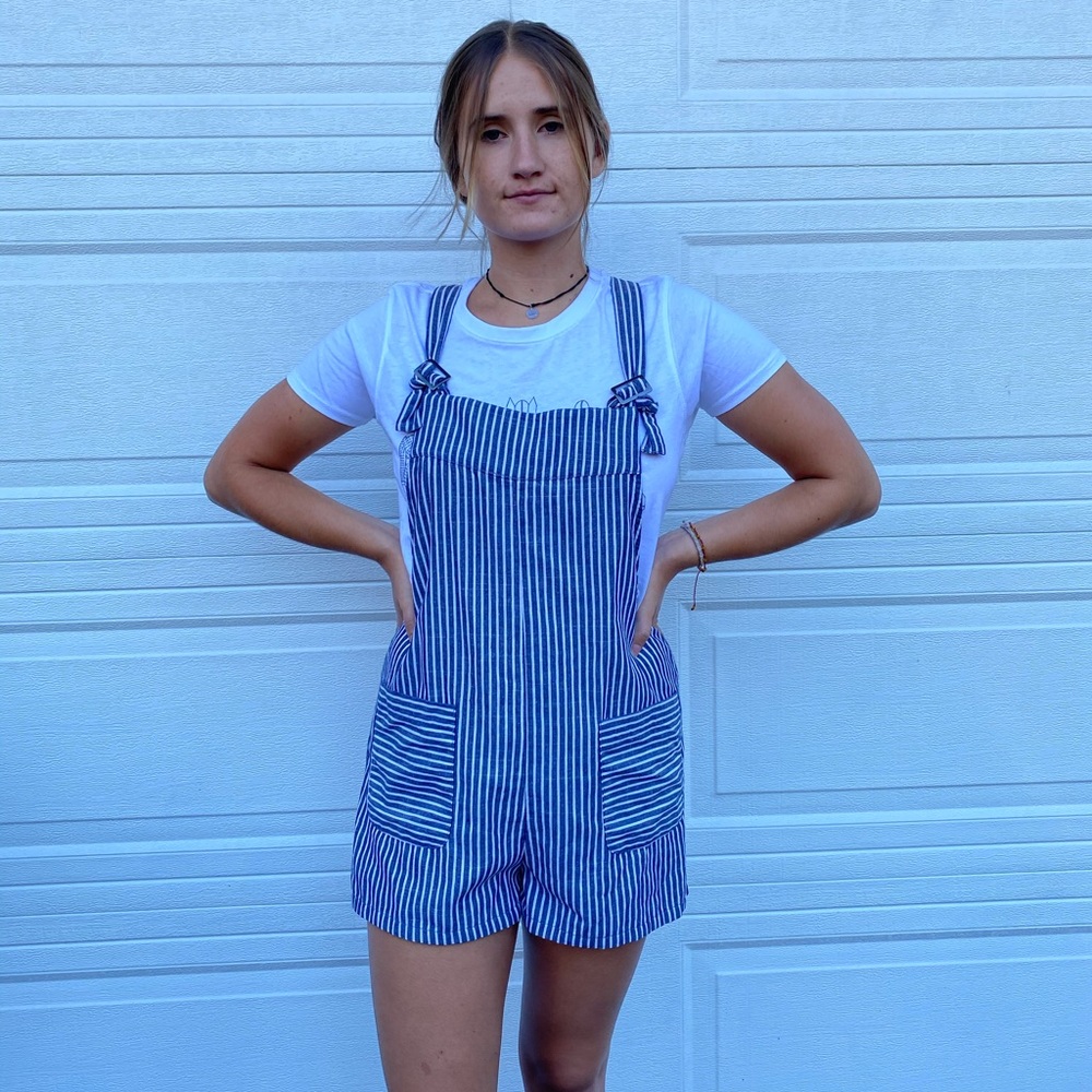 Forever21 Linen Overalls